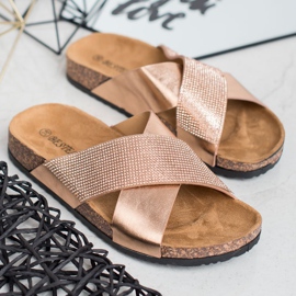 Bestelle Pantuflas Con Suela De Corcho rosado 1