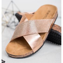 Bestelle Pantuflas Con Suela De Corcho rosado 3