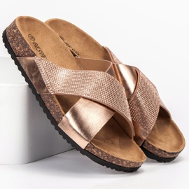 Bestelle Pantuflas Con Suela De Corcho rosado 2