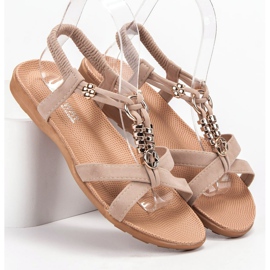 SHELOVET Sandalias sin cordones en beige 3