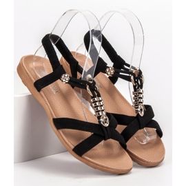 SHELOVET Sandalias negras sin cordones negro 3