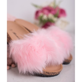 Bona Zapatillas con piel rosado 2