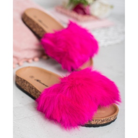 Bona Zapatillas con piel rosado 1