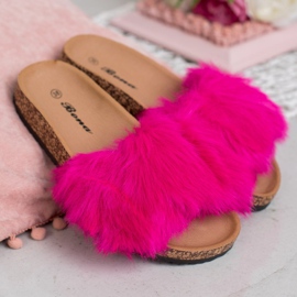 Bona Zapatillas con piel rosado 4