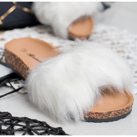 Bona Zapatillas con piel blanco 1