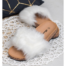 Bona Zapatillas con piel blanco 2