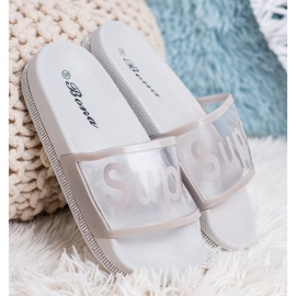 Bona Chanclas transparentes gris 4