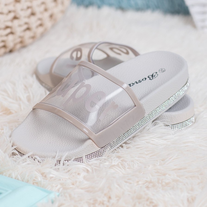 Bona Chanclas transparentes gris 1 Bona Chanclas transparentes gris 1