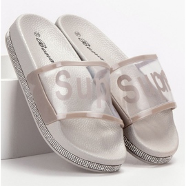 Bona Chanclas transparentes gris 2
