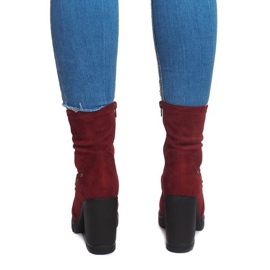 Botas de ante BG-59 Rojo 2