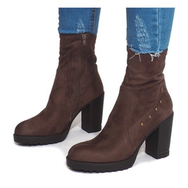 Botas de ante BG-59 Taupe marrón multicolor 4