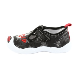 American Club Zapatillas para niños inserto de piel TEN12 negro rojo gris 2 American Club Zapatillas para niños inserto de piel TEN12 negro rojo gris 2