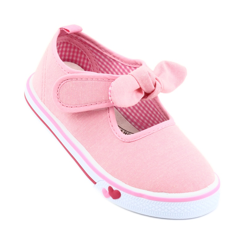 American Club Zapatillas con lazo TEN42 rosado 1