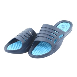 Pantuflas de espuma azul American Club para el agua azul marino 3