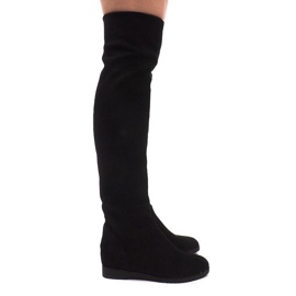 Botas de cuña cálidas 168-108 Negro 1