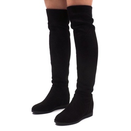 Botas de cuña cálidas 168-108 Negro 3
