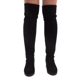 Botas de cuña cálidas 168-108 Negro 4