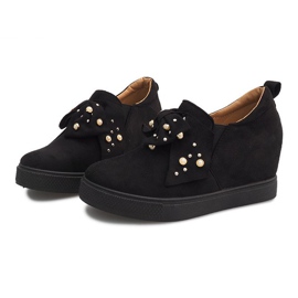 Deportivas cuña negras 6186 negro 2