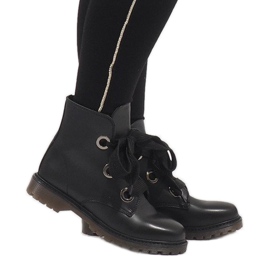 Kayla Shoes Botas negras con cordones PF276 negro 2