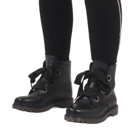 Kayla Shoes Botas negras con cordones PF276 negro 1