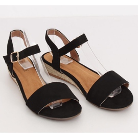 Sandalias alpargatas negras 9R73 Negro 3