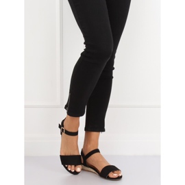 Sandalias alpargatas negras 9R73 Negro 1