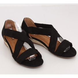 Sandalias alpargatas negras 9R72 Negro 1