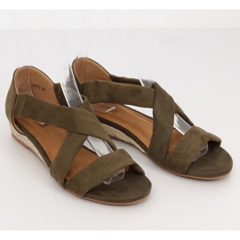 Sandalias alpargatas verdes 9R72 Verde 3