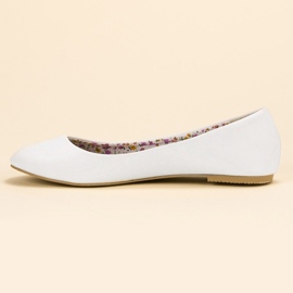 SHELOVET Bailarinas casuales blanco 3