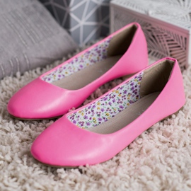 SHELOVET Bailarinas casuales rosado 3