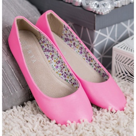 SHELOVET Bailarinas casuales rosa 2