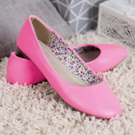 SHELOVET Bailarinas casuales rosado 4