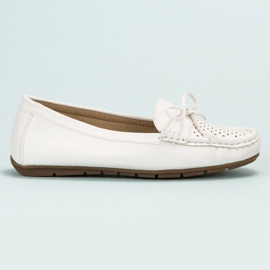 SHELOVET Mocasines casuales blanco 3