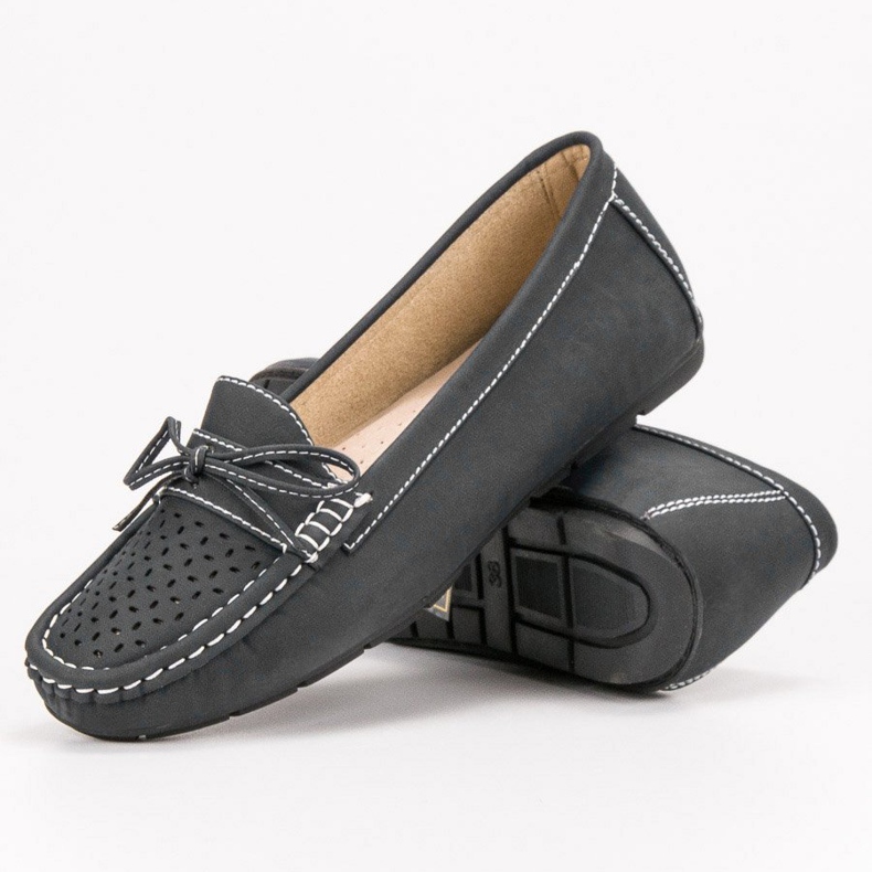SHELOVET Mocasines casuales gris 1