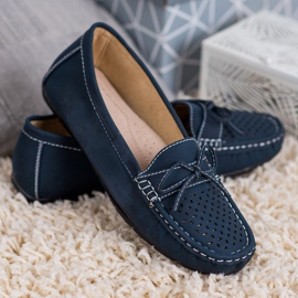 SHELOVET Mocasines casuales azul 3