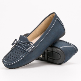 SHELOVET Mocasines casuales azul 1