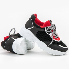 SHELOVET Zapatillas negras de moda negro multicolor 1