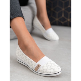 Bailarinas de textil VINCEZA blanco 3