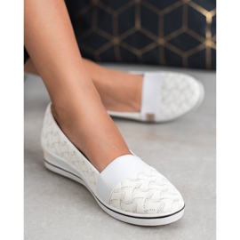 Bailarinas de textil VINCEZA blanco 1