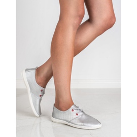 SHELOVET Zapatillas Plateadas gris 1