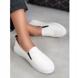 Kylie Zapatillas sin cordones blancas blanco 3