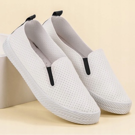 Kylie Zapatillas sin cordones blancas blanco 4