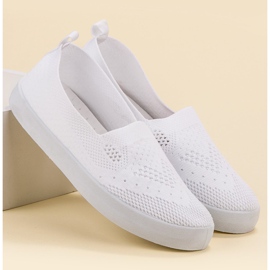 SHELOVET Slipons Textiles blanco 4