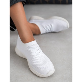 SHELOVET Calzado deportivo sin cordones blanco 2