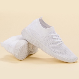 SHELOVET Calzado deportivo sin cordones blanco 4
