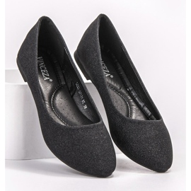 Bailarinas VINCEZA glitter negro 2