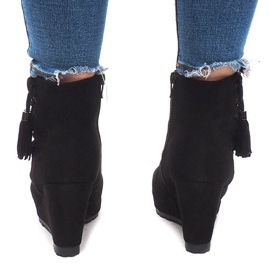 Botas cálidas en cuña 778-KA Negro 2