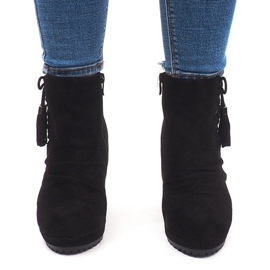 Botas cálidas en cuña 778-KA Negro 4