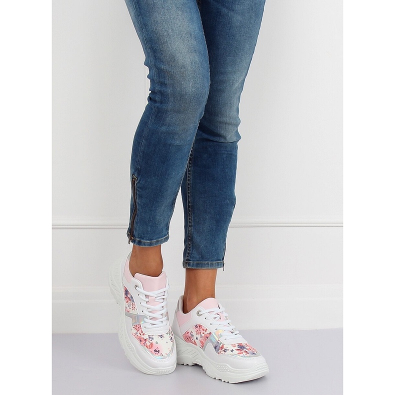 Deportivo flor blanca 3002 BLANCO / FLOR Rojo 2