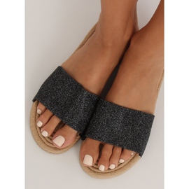 Pantuflas negras de mujer negras JFF-V182 Black negro 2